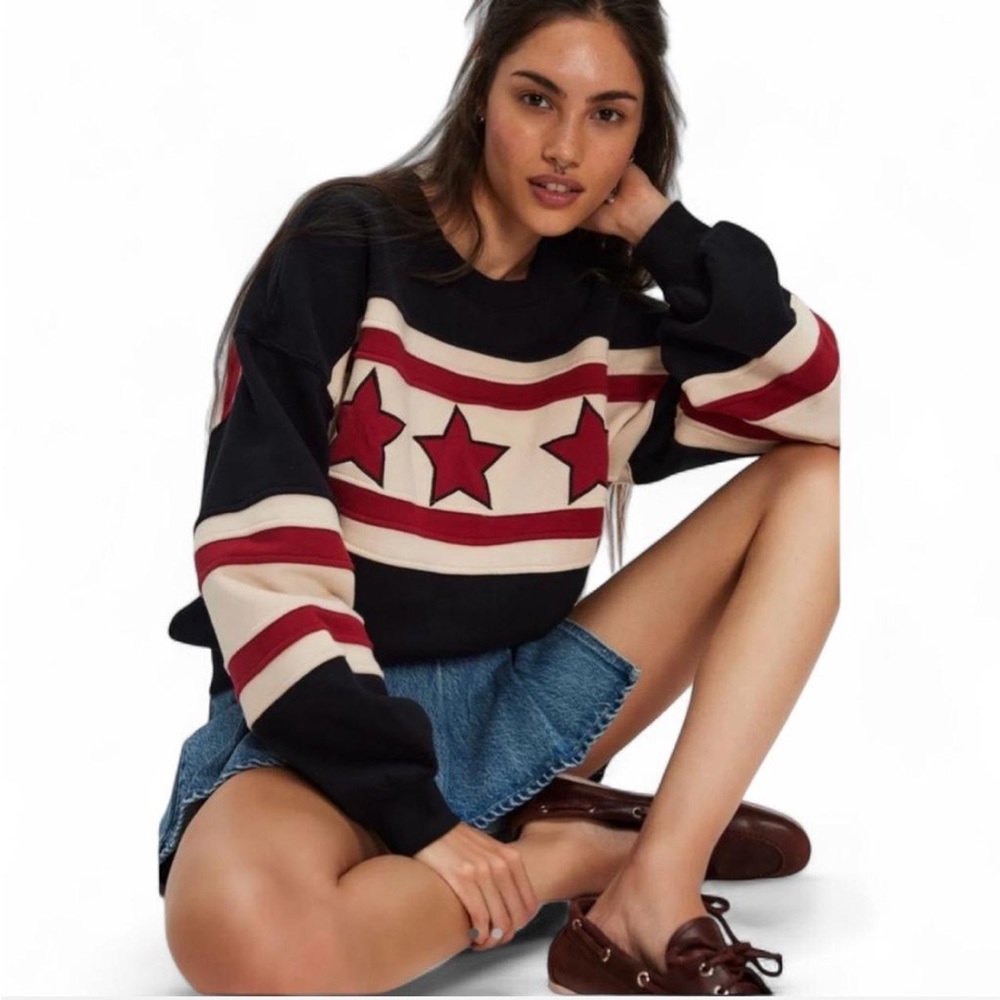 Free People & Chaser AllStar Color Block Crew